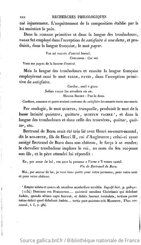 Lexique Roman Ou Dictionnaire De La Langue Des Troubadours Compar E