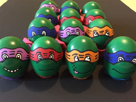 Ninja Turtles Decorando Huevos De Pascua Huevos De Pascua Pascua