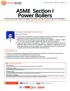 Fillable Online PetroSync Petrochemical Energy Oil And Gas Training