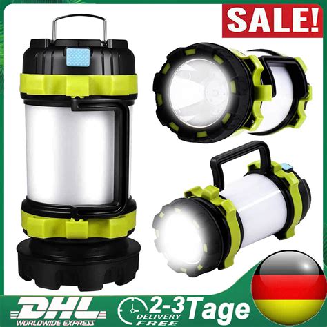 Led Campingleuchte Outdoor Camping Lampe Usb Aufladbar Laterne Akku