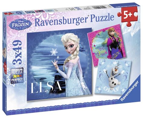 Kjøp Ravensburger Pussel Disney Frozen Elsa Anna Olaf 3x49 bitar