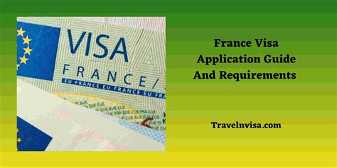 France Visa Application Form | France Visa Application Guide And ...