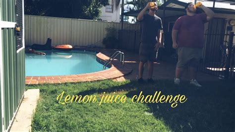 Lemon Juice Challenge Vomit Warning YouTube