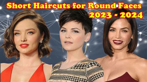 Short Hairstyles Round Face 2024 Pictures Joete Madelin