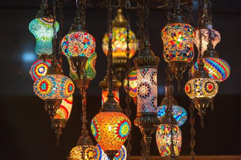 Colorful Moroccan style lanterns - Gaston College