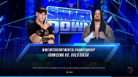 Wwe K Solo Sikoa Vs John Cena Smackdown April Youtube