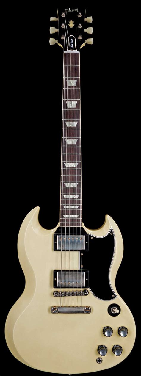 Gibson Custom Shop Made 2 Measure 1961 Sg Standard Classic White Stop Bar Vos Nh Wildcat Guitars