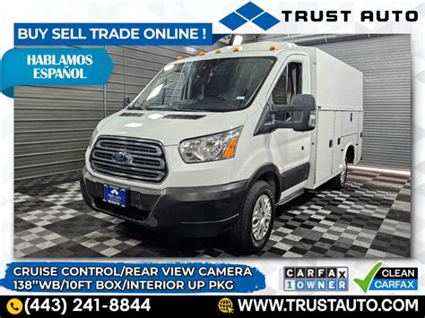 Used 2019 Ford Transit T 350 Cutaway 138wb 10ft Box Commercial