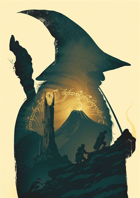 Lord of the Rings Poster Gandalf Print - Etsy | Señor de los anillos ...