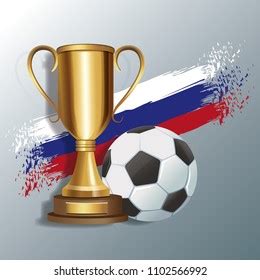 Russia Soccer Tournament Stock Vector Royalty Free 1102566992