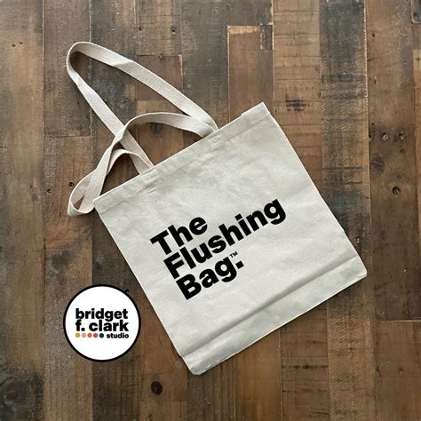 The Flushing Bag Canvas Tote Bag Tennis Ts Reusable Bags Trendy