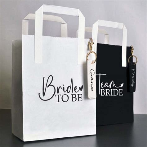 Hen Party T Bags With Keyring Team Bride Hen Party Ts