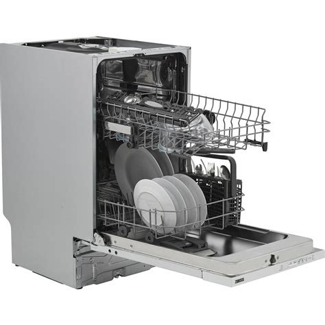 Zanussi Zsln Slimline Fully Integrated Dishwasher Place Settings