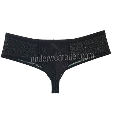 New Men Semi See Through Brazilian Bikini Male Comfy Pouch Boxer Thong Underwear MU756