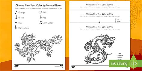 Chinese New Year Coloring Activity Pack Chinese New Year