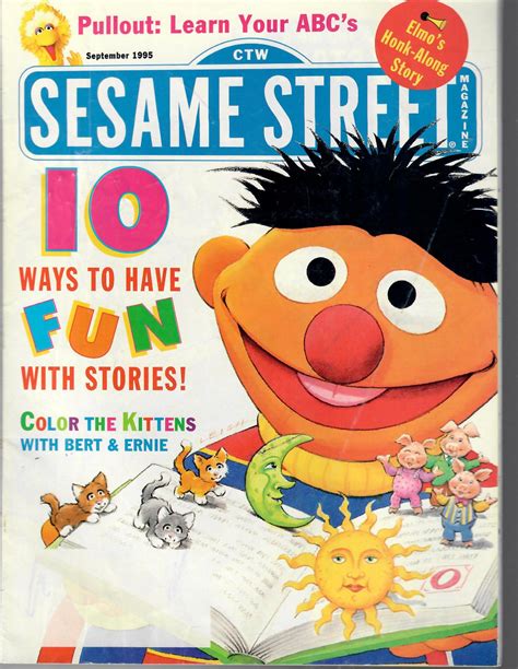 Lot Of 7 Sesame Street Magazines Jan Sep 95 Plus Sesame Street