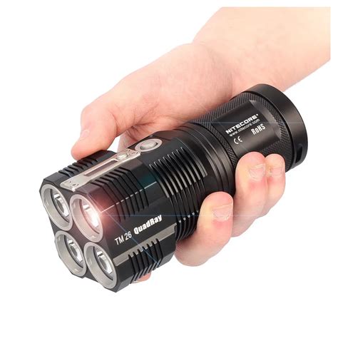 NITECORE TM26 Rechargeable Flashlight 4 CREE XM L2 U3 LED Max 4000LM