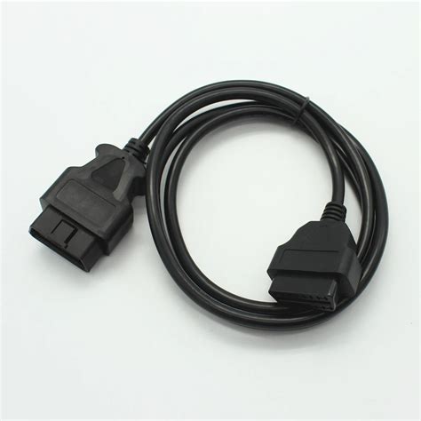 Male To Female ELM327 OBD II OBD2 Extension Connector Cable