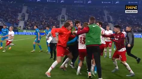 Brutal Zenit Vs Spartak Turns Into A Battle Involving People Six