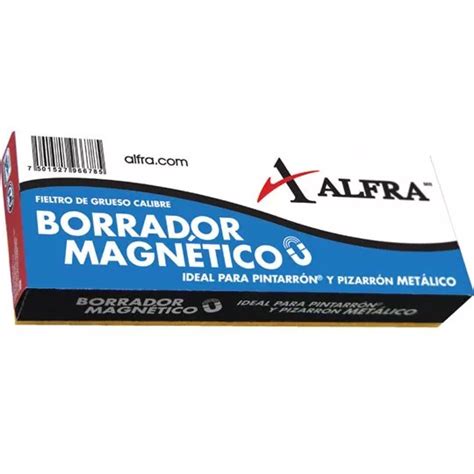 Borrador Estandar Alfra Para Pizarron Blanco Y Metalico De Madera Con