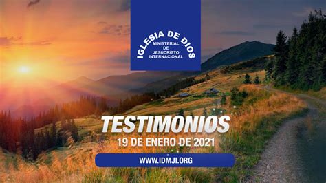 Testimonios 19 de enero de 2021, Iglesia de Dios Ministerial de ...