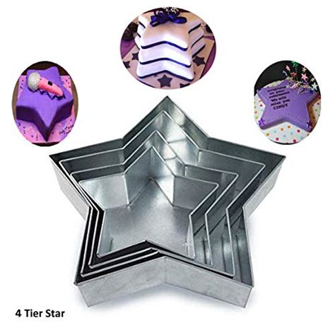 Star Cake Pan 4 Tier Star Multilayer Birthday Wedding Anniversary Cake