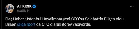 Stanbul Havaliman Ceo Su Samsunlu G Revden Al Nd Te Yeni Isim