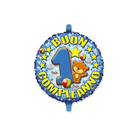 Palloncino Mylar Rotondo 18 Cm 45 1 Compleanno Boy