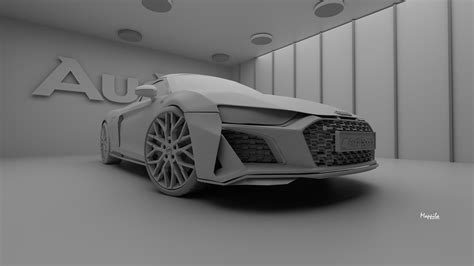 Audi R8 3d Modeling Maya On Behance