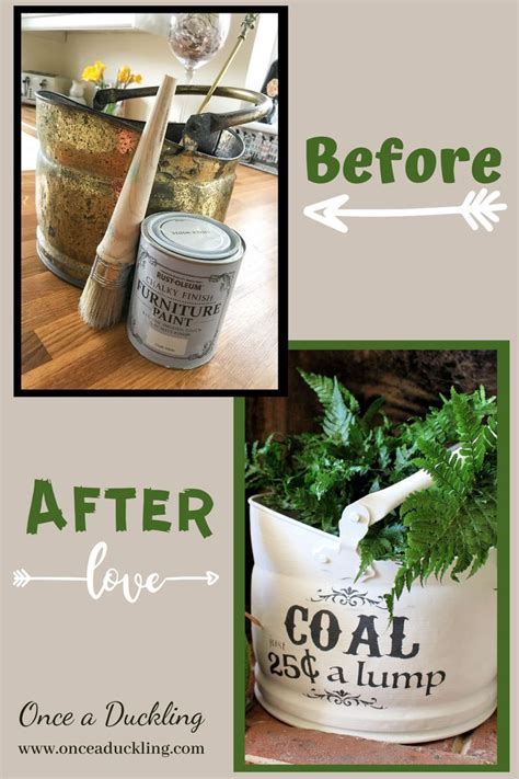 Coal Bucket turns planter | Bucket planters, Homemade gifts diy, Old bucket