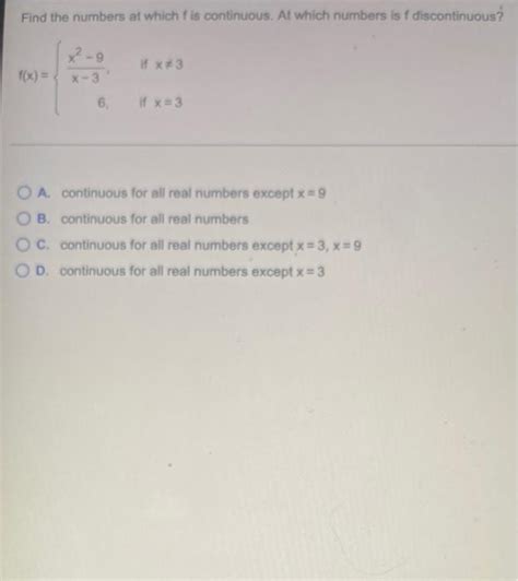 Solved Find The Numbers At Which F Is Continuous At Which Chegg