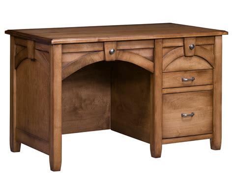 Kensing Single Pedestal Desk Heritage Amish Furniture