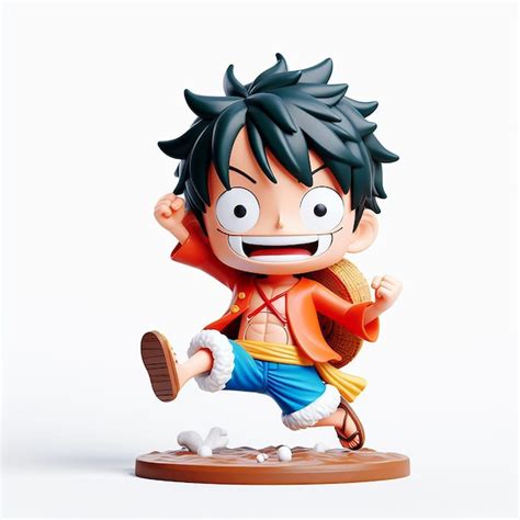 Premium Photo | 3d character chibi luffy from one piece