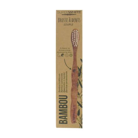 Superwhite Brosse Dents En Bambou Souple