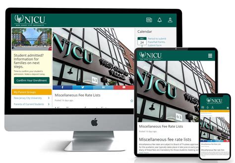 Create a new account | The NJCU Family Portal