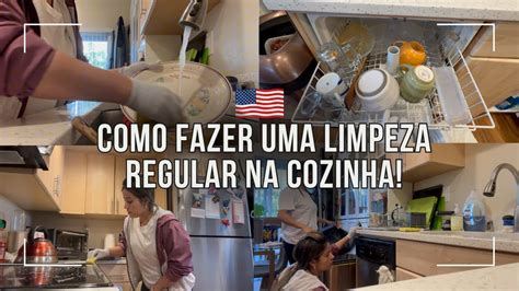 PASSO A PASSO DE COMO LIMPAR UMA COZINHA REGULAR COMO HOUSE CLEANER NOS