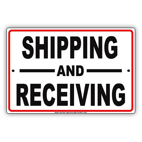 Shipping And Receiving Mail Drop Off Pick Up Dedicated Area Alert