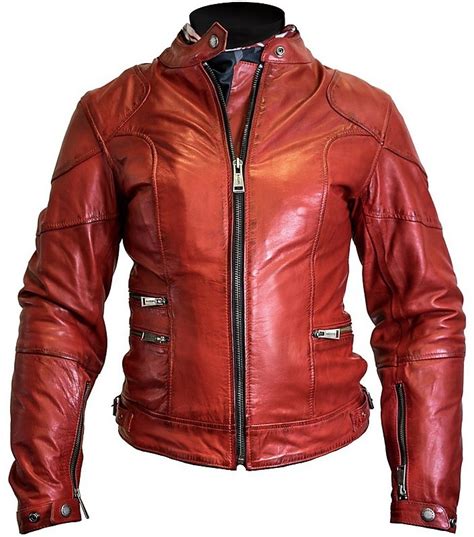 Veste Moto Femme Cuir Helstons Mod Le Pat Rouge Vente En Ligne