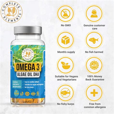 Buy Vegan Omega 3 Algae Oil Sustainable Algal Alternative To Fish Oil