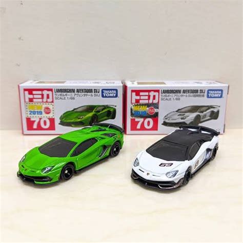 TOMICA NO 70 LAMBORGHINI AVENTADOR SVJ LIMITED COLOR มสตกเกอร รถ