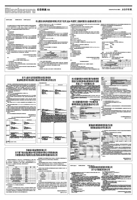 2024年03月19日 第88版：信息披露 上海证券报