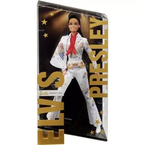 Barbie Signature Elvis Presley Barbie Collector Doll Wamerican Eagle Jumpsuit Eur 7816