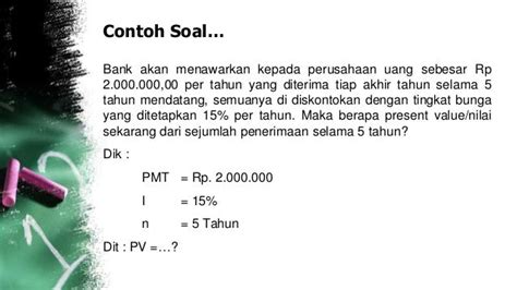 Contoh Soal Time Value Of Money Lembar Edu