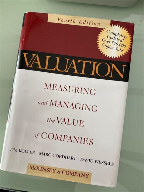 Valuation Measuring And Managing The Value Of Companies 4th Edition By Mckinsey And Company