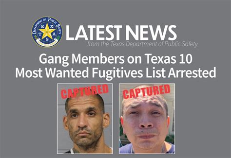 Gang Members on Texas 10 Most Wanted Fugitives List Arrested ...