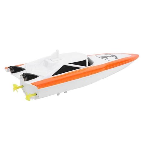 Bateau RC ABS 2 4G télécommande 4 canaux Mini RC bateau électrique Fdit