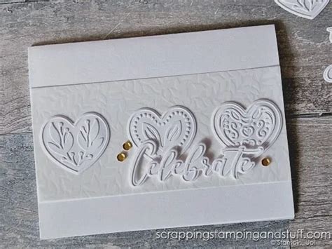 Stampin Up Thoughtful Moments Hybrid Embossing Folder