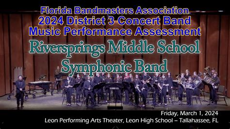 2024 Fba District 3 Concert Band Mpa Riversprings Middle School