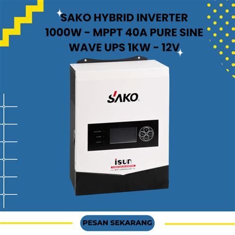 Jual Sako Hybrid Inverter W Mppt A Pure Sine Wave Ups Kw V