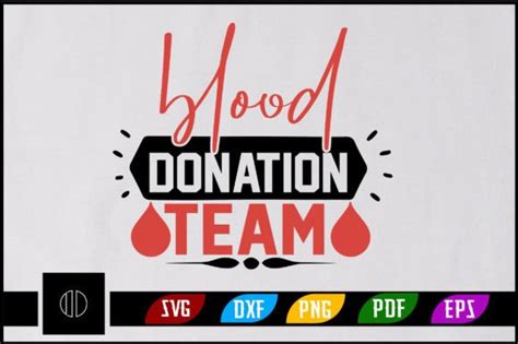 Blood Donation Team Svg Design Free Graphic By Ijdesignerbd